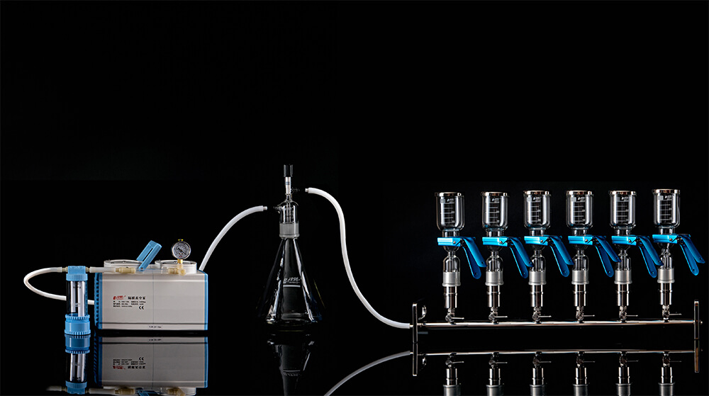 multi-branch filtration apparatus with glass funnel on Tianjin Jinteng ...